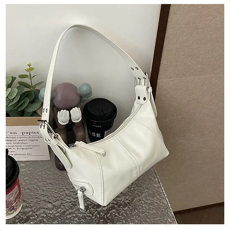 Black French Shoulder Bag for Women 2024 Spring - Image 2