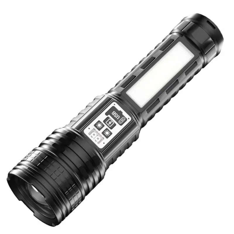 Rechargeable Cross-border Laser Flashlight Multi-Function Digital Display