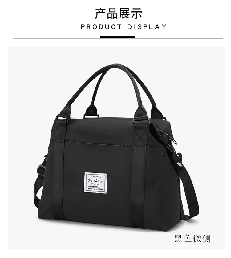 Light Blue Nylon Travel Bag for Women — feature 27