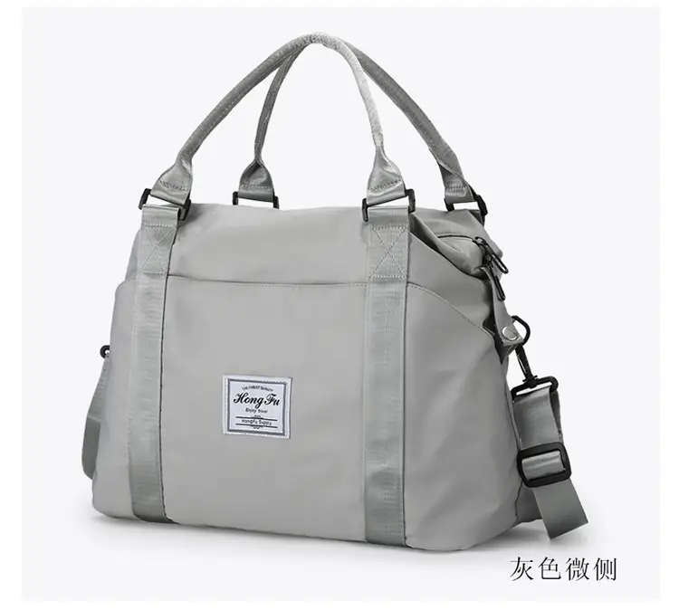 Light Blue Nylon Travel Bag for Women — feature 28