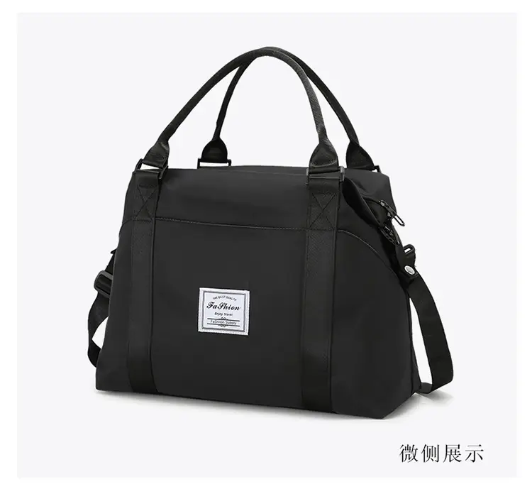 Light Blue Nylon Travel Bag for Women — feature 34