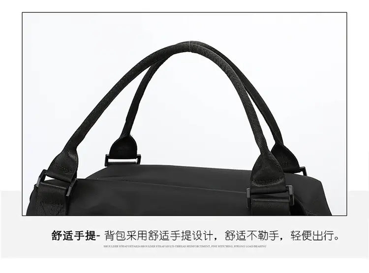 Light Blue Nylon Travel Bag for Women — feature 39