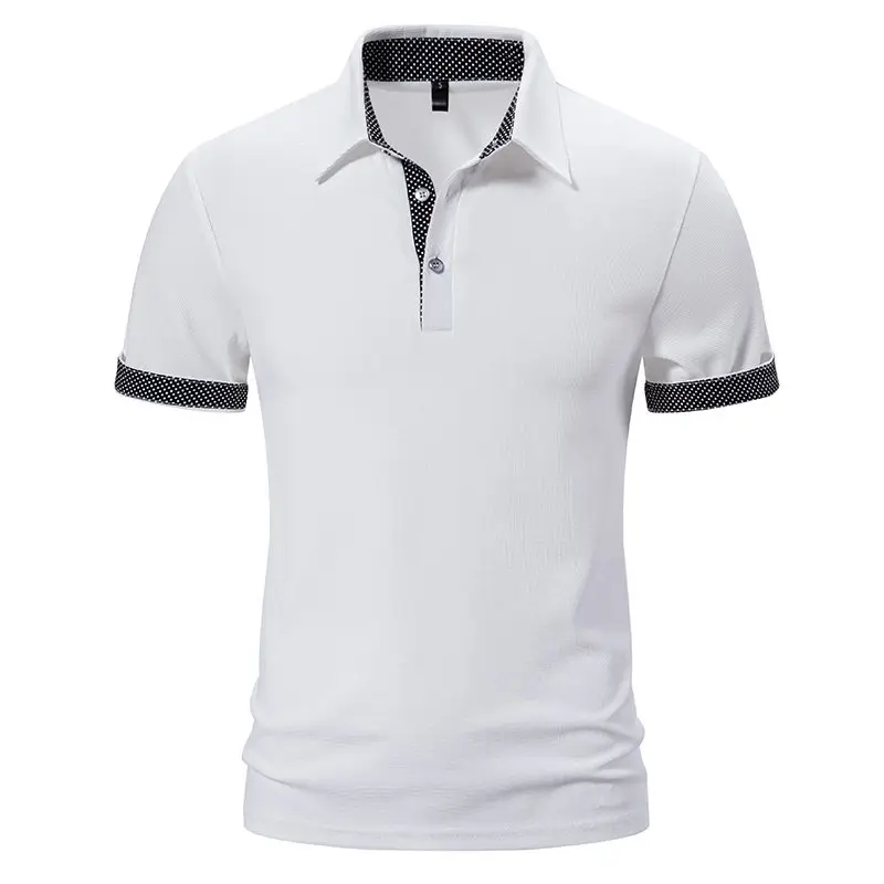 2024 Black Short-sleeve Polo Shirt for Men - Image 7