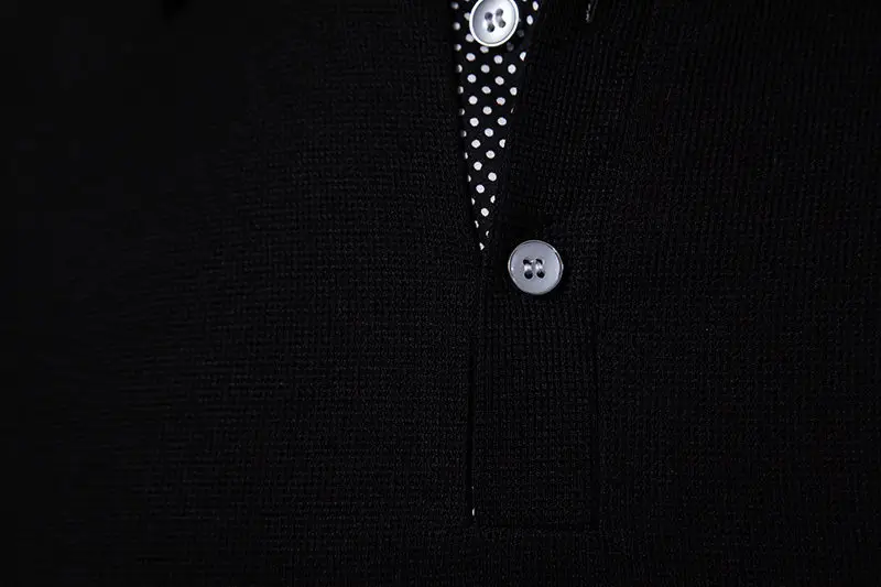 2024 Black Short-sleeve Polo Shirt for Men — feature 15