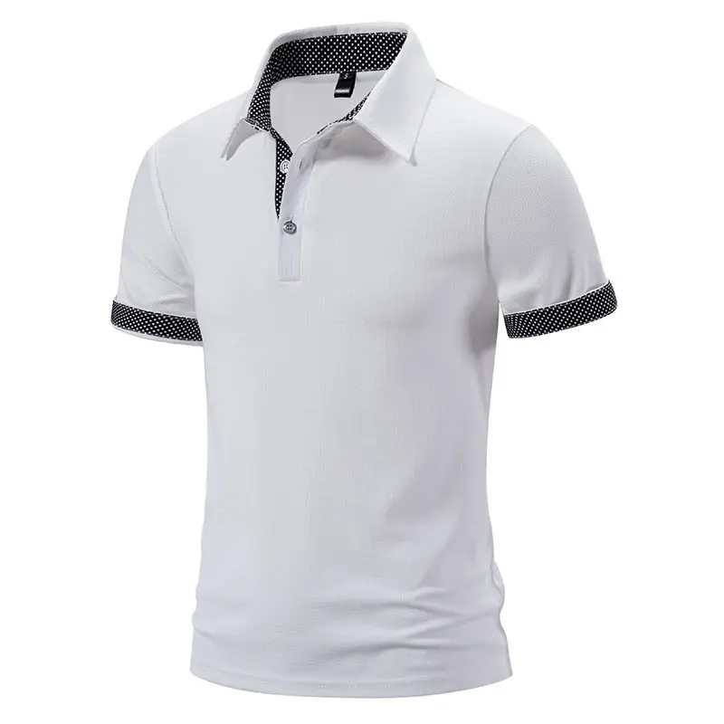 2024 Black Short-sleeve Polo Shirt for Men — feature 19