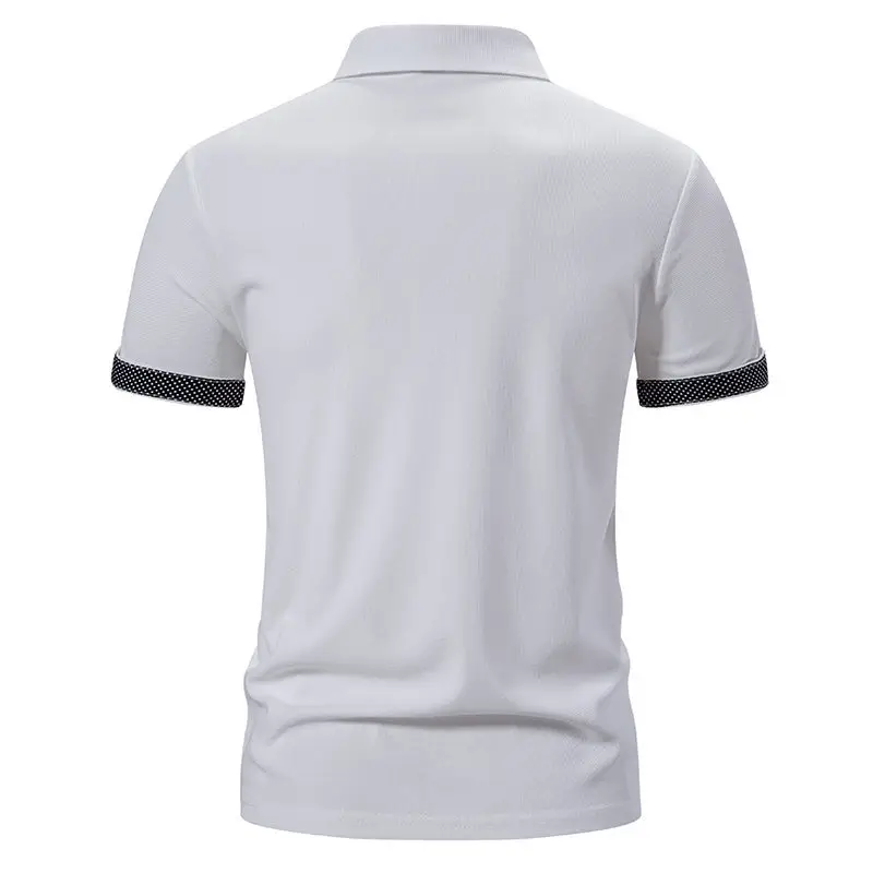 2024 Black Short-sleeve Polo Shirt for Men — feature 20