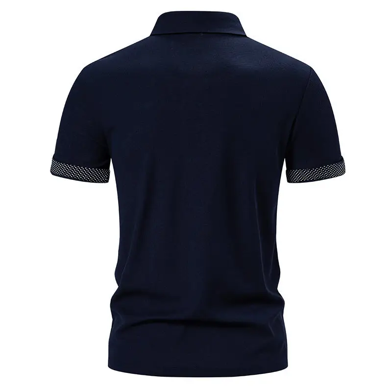2024 Black Short-sleeve Polo Shirt for Men — feature 4