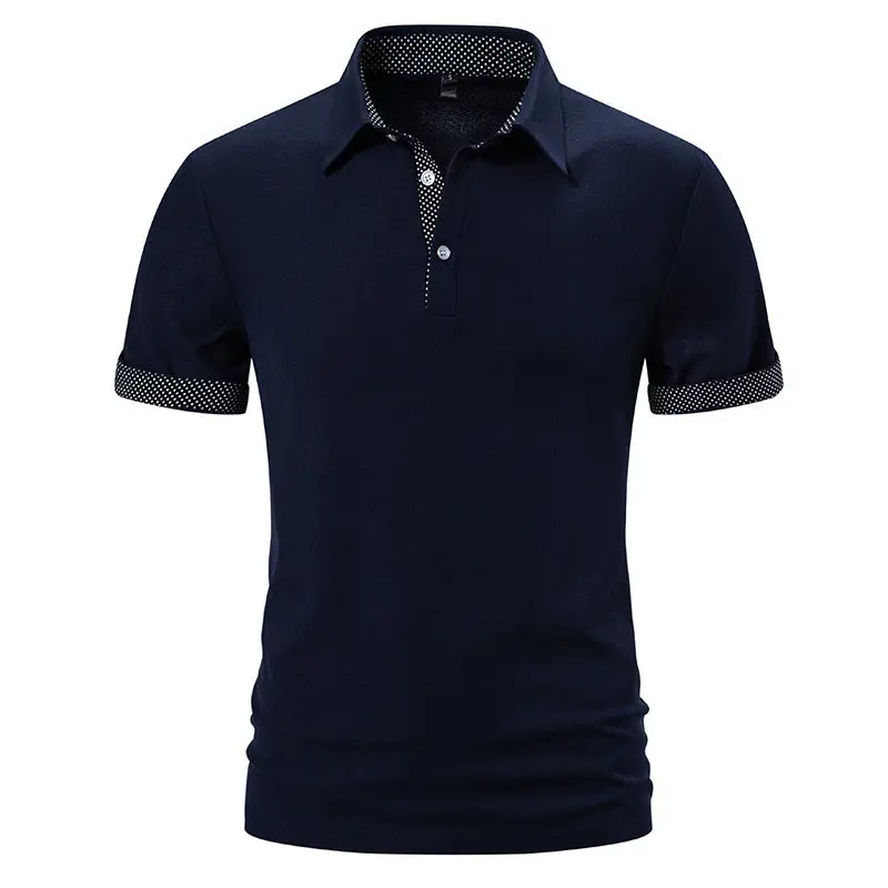 2024 Black Short-sleeve Polo Shirt for Men - Image 3