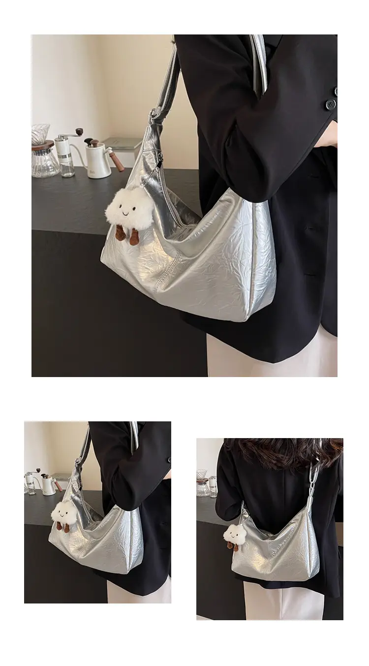 Silver Underarm Bag for Women 2024 New Fashion — feature 12