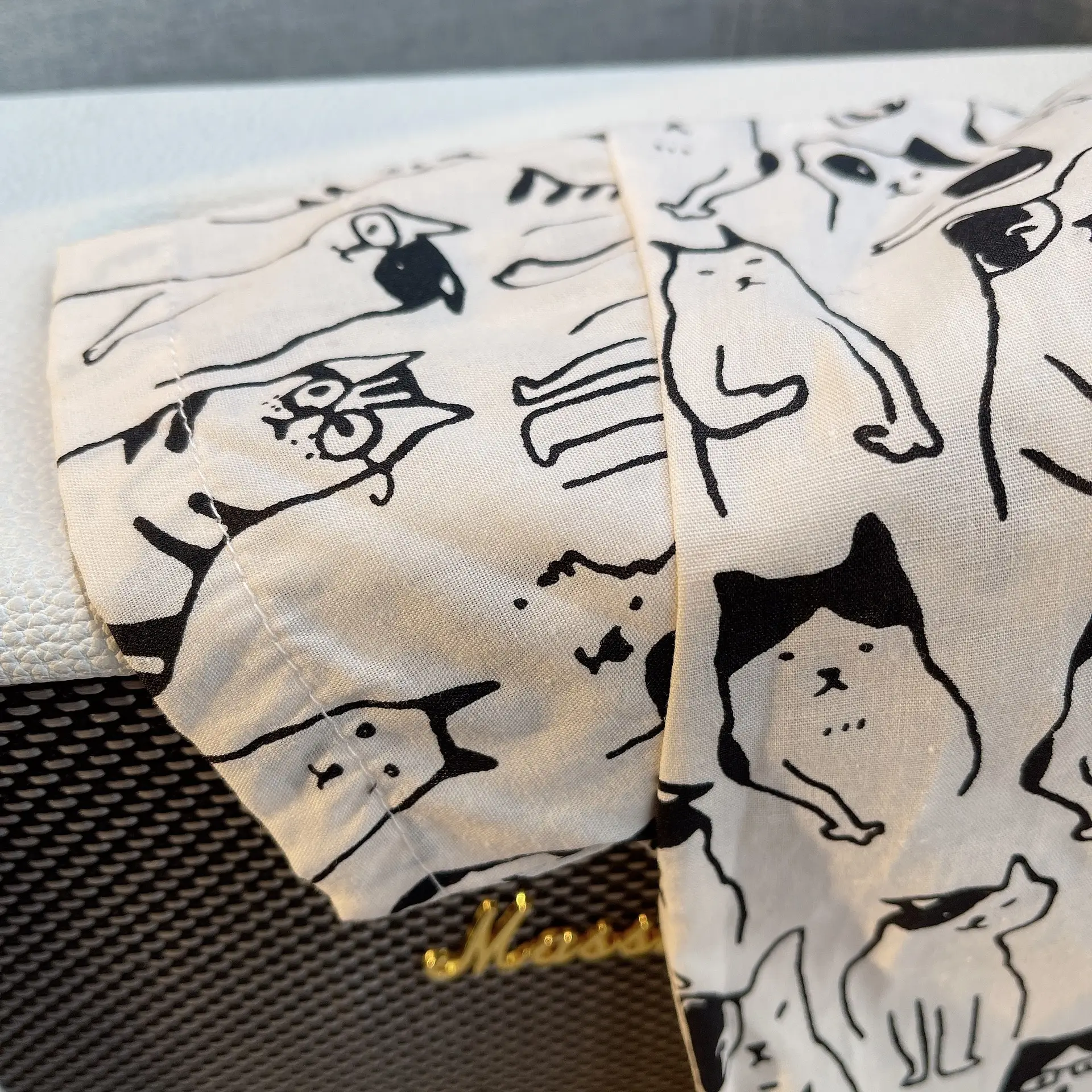 Children Cotton Cat Print Shorts Suit Summer — feature 9