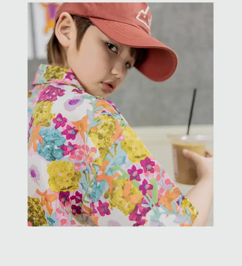 Children's Floral Short Sleeve T-Shirt Set — feature 11