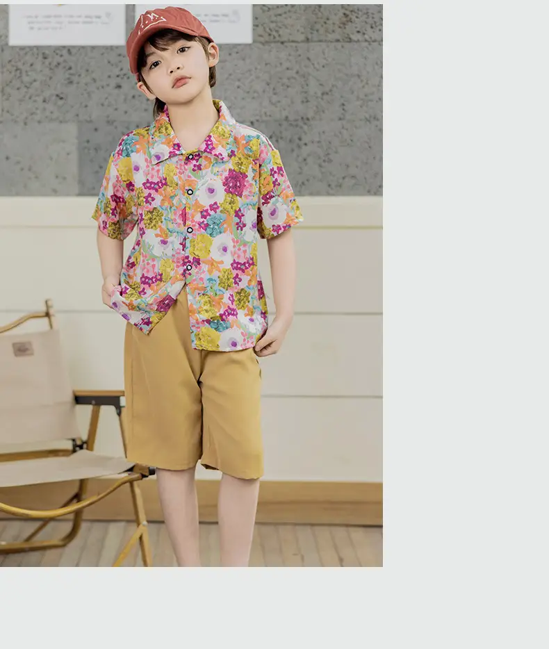 Children's Floral Short Sleeve T-Shirt Set — feature 12