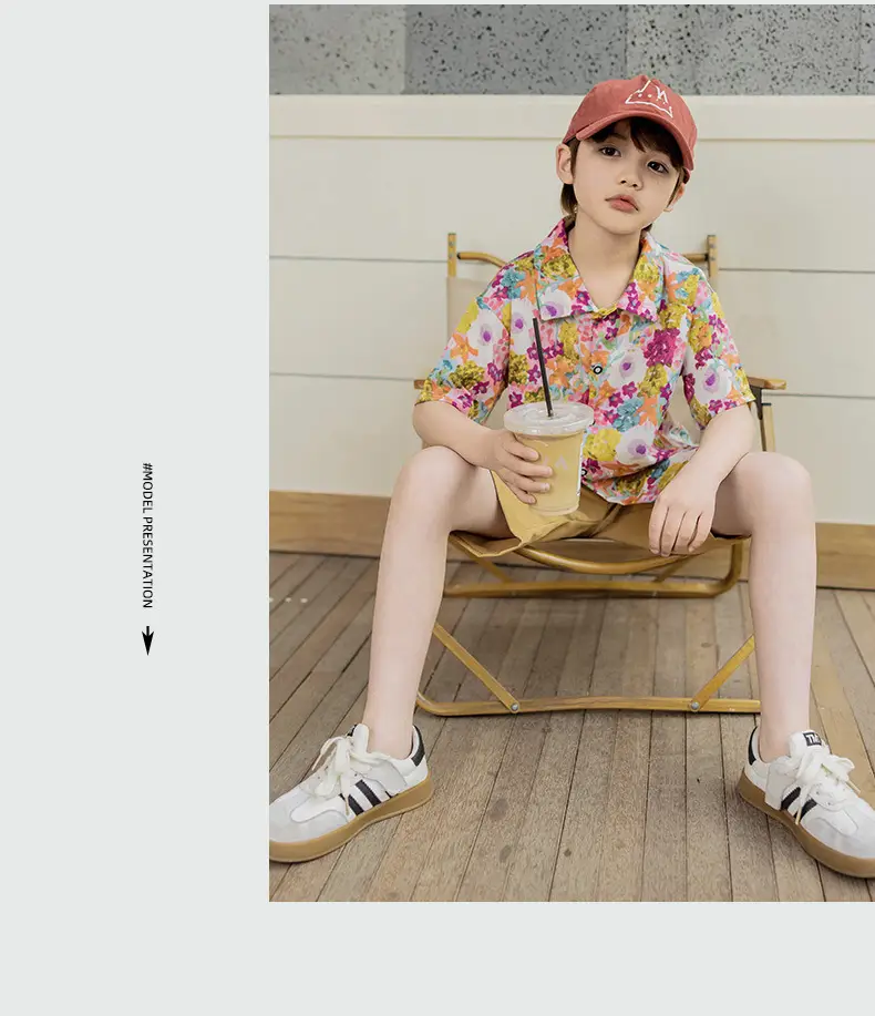 Children's Floral Short Sleeve T-Shirt Set — feature 13