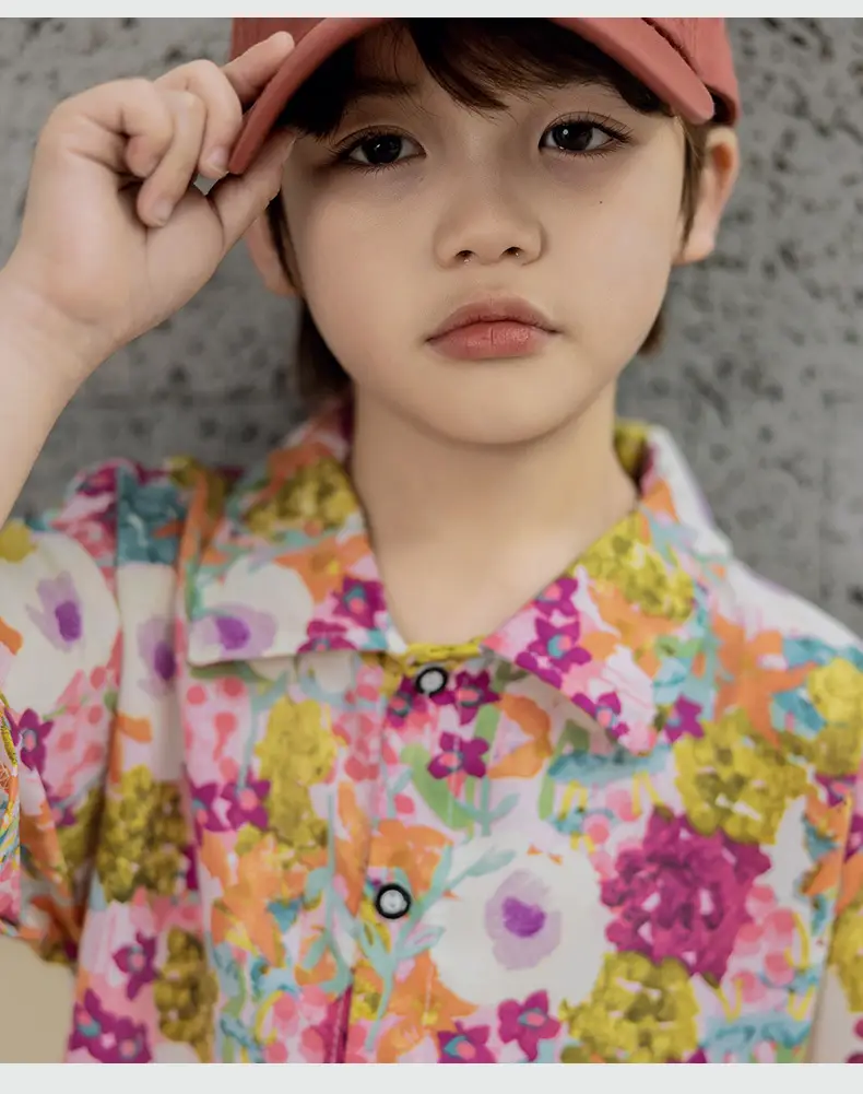 Children's Floral Short Sleeve T-Shirt Set — feature 14
