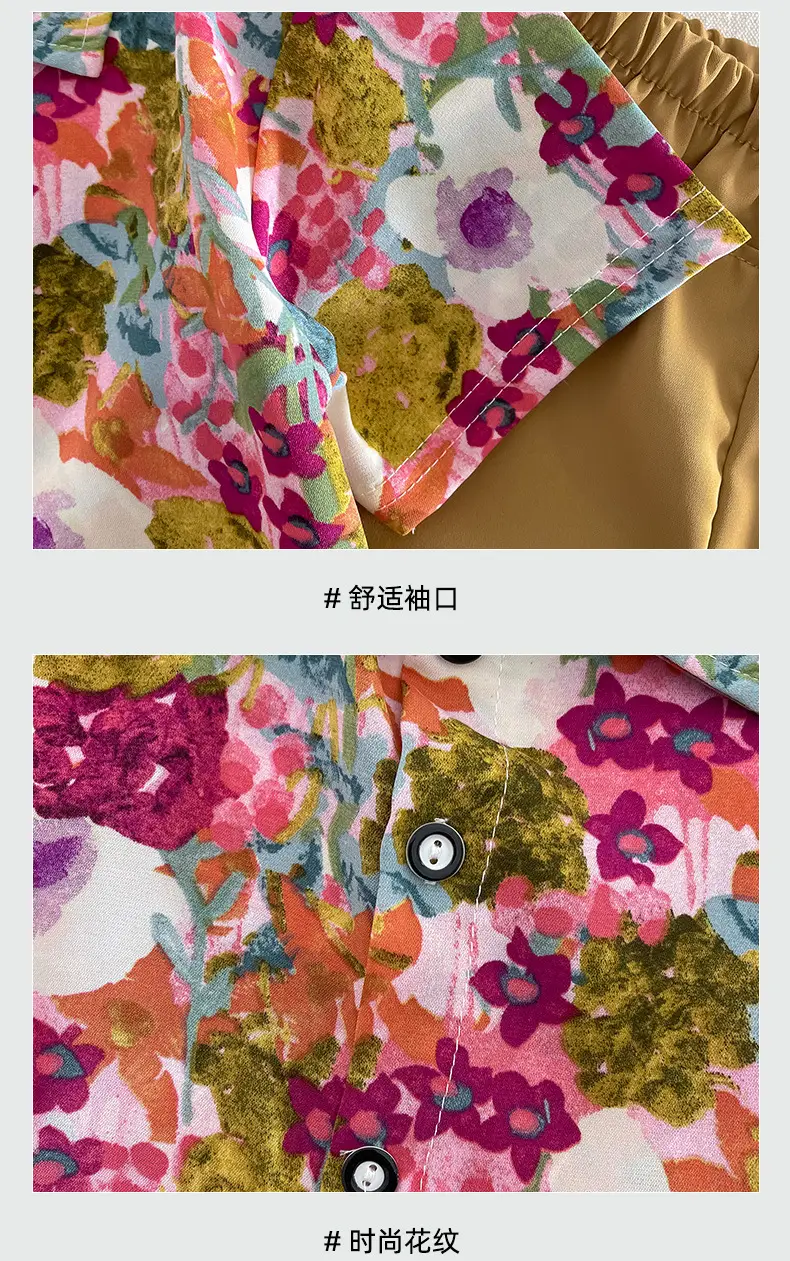 Children's Floral Short Sleeve T-Shirt Set — feature 16