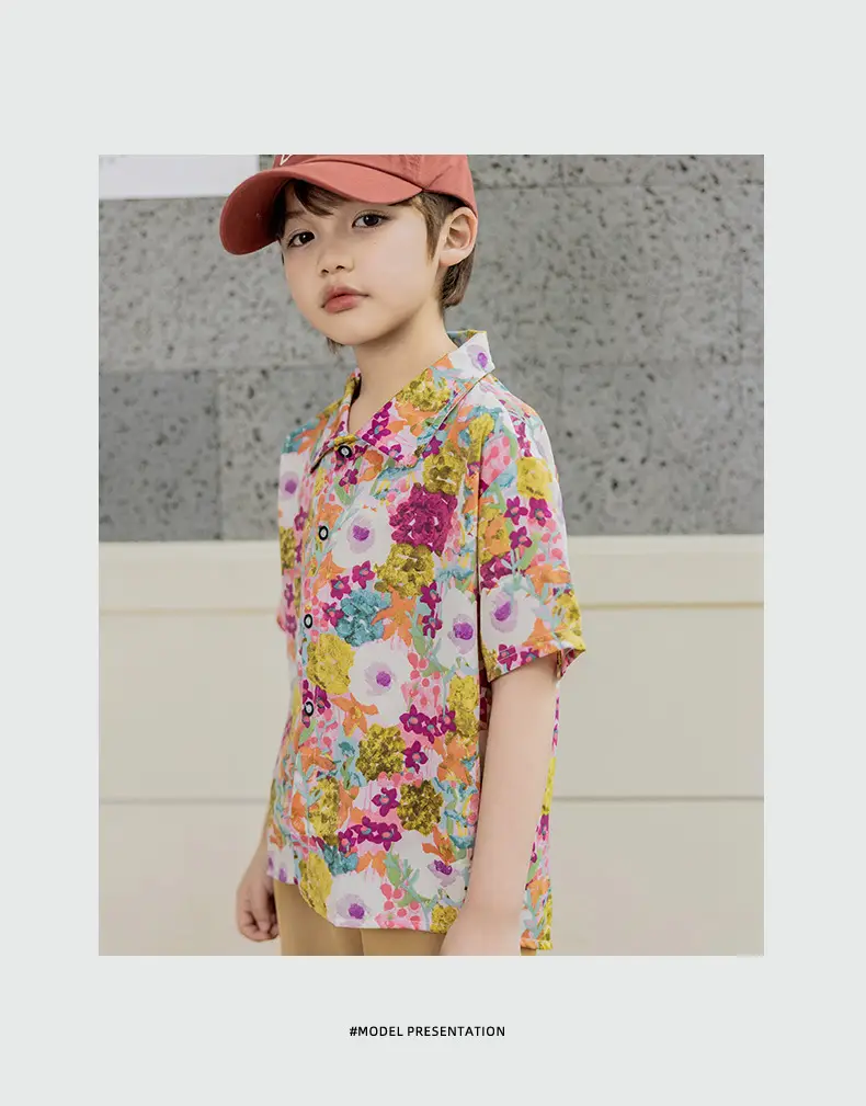 Children's Floral Short Sleeve T-Shirt Set — feature 8