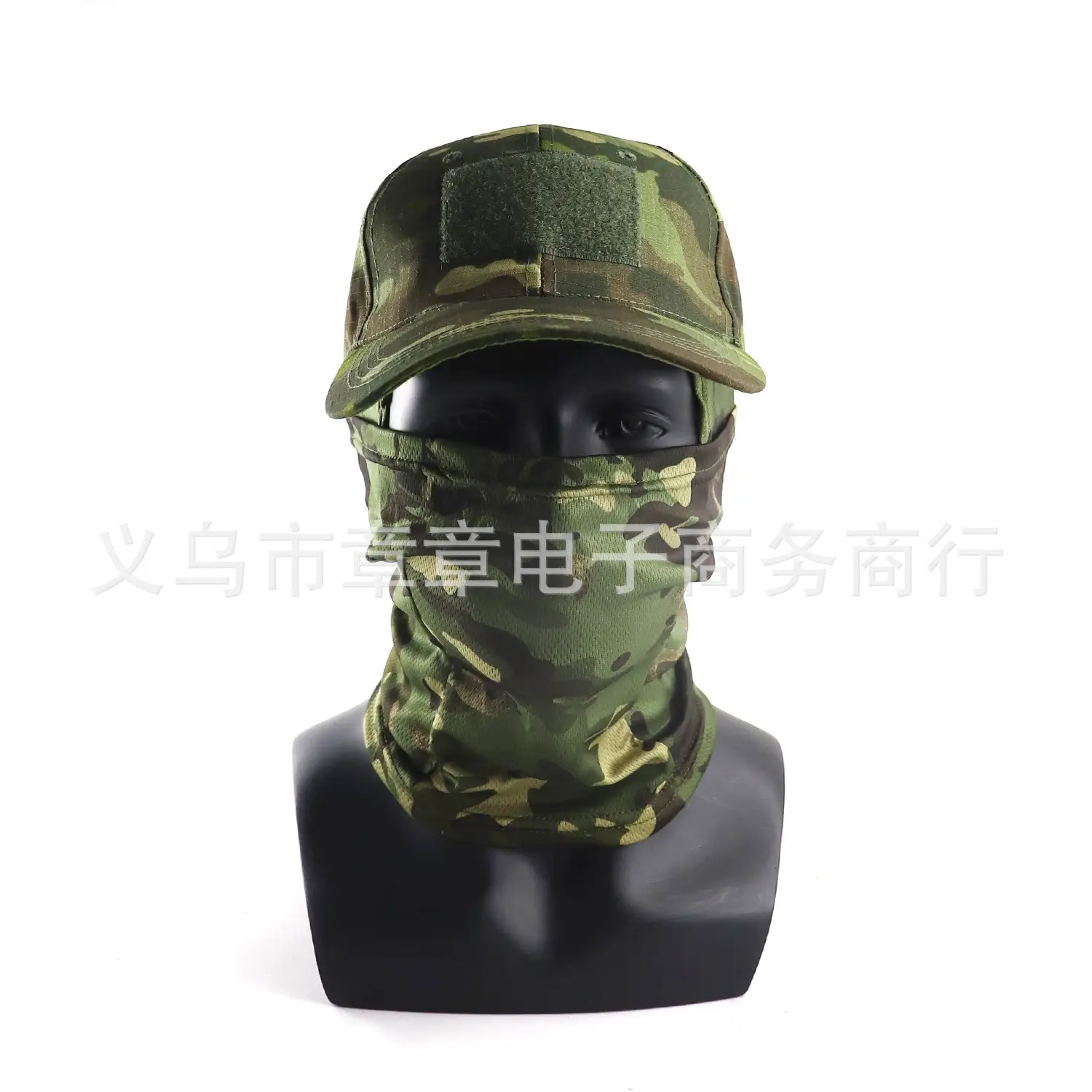 Cross-Border Camouflage Fishing Cap Set Black - Image 11