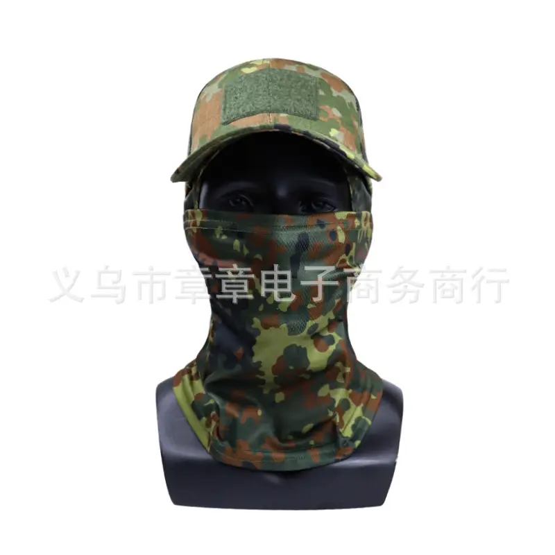 Cross-Border Camouflage Fishing Cap Set Black - Image 5