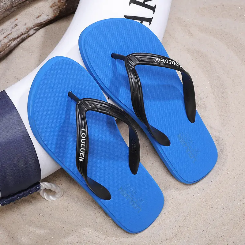 Men's Black Loui Eren Casual Flip Flops Summer - Image 7