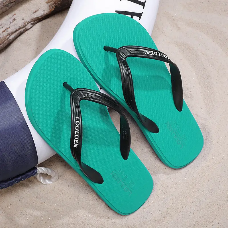 Men's Black Loui Eren Casual Flip Flops Summer - Image 8