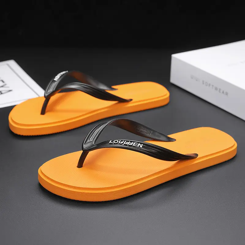 Men's Black Loui Eren Casual Flip Flops Summer - Image 9