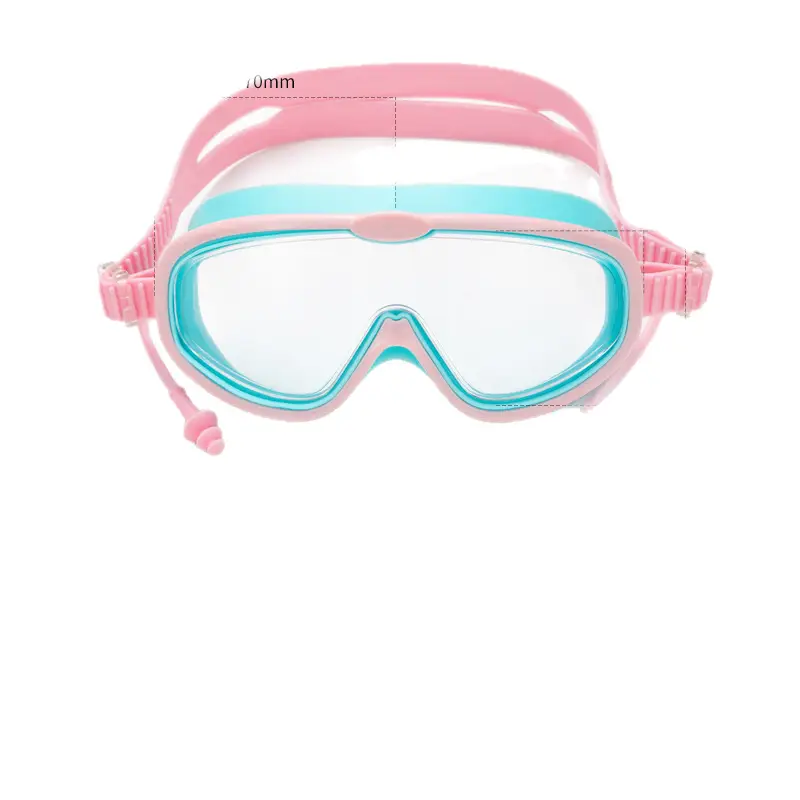 Children bag swimming goggles girls boys swimming equipment glasses waterproof anti-fog big frame professional diving swimming goggles factory