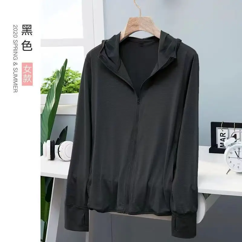 Men Ice Silk Sunproof Jacket Light Blue Non-UV - Image 3