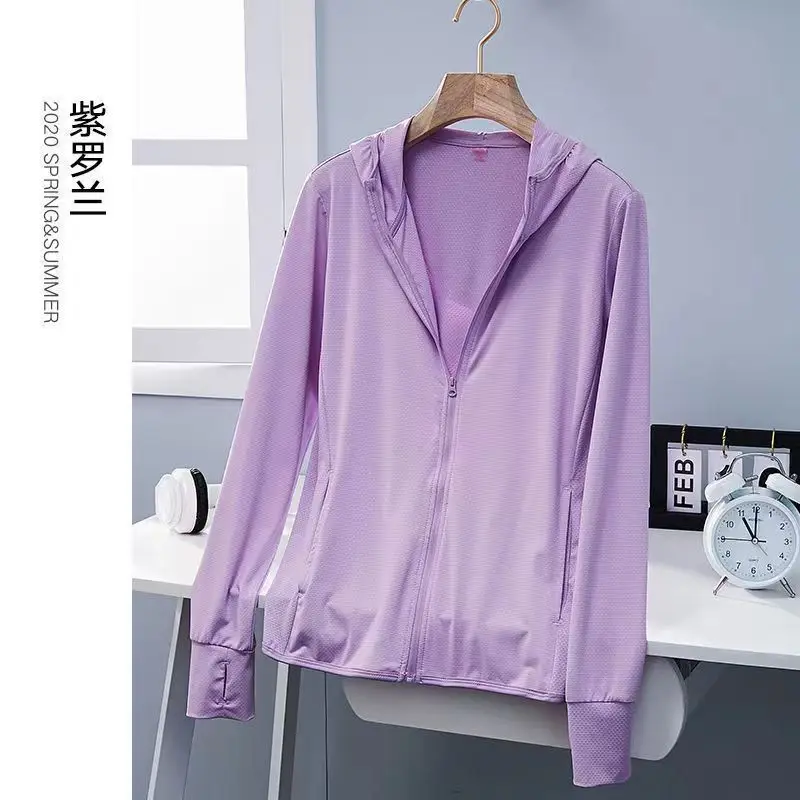 Men Ice Silk Sunproof Jacket Light Blue Non-UV - Image 6