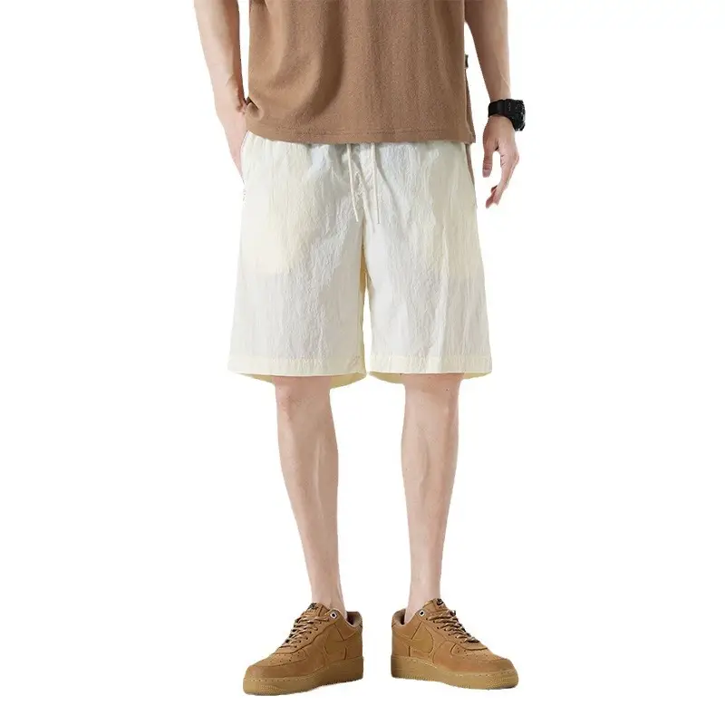 Japanese Style All-Pants Men Loose Summer Large Pocket Drawstring - Image 9
