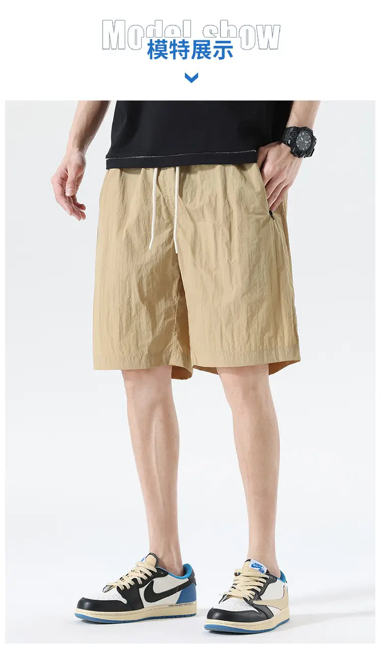 Japanese Style All-Pants Men Loose Summer Large Pocket Drawstring — feature 15