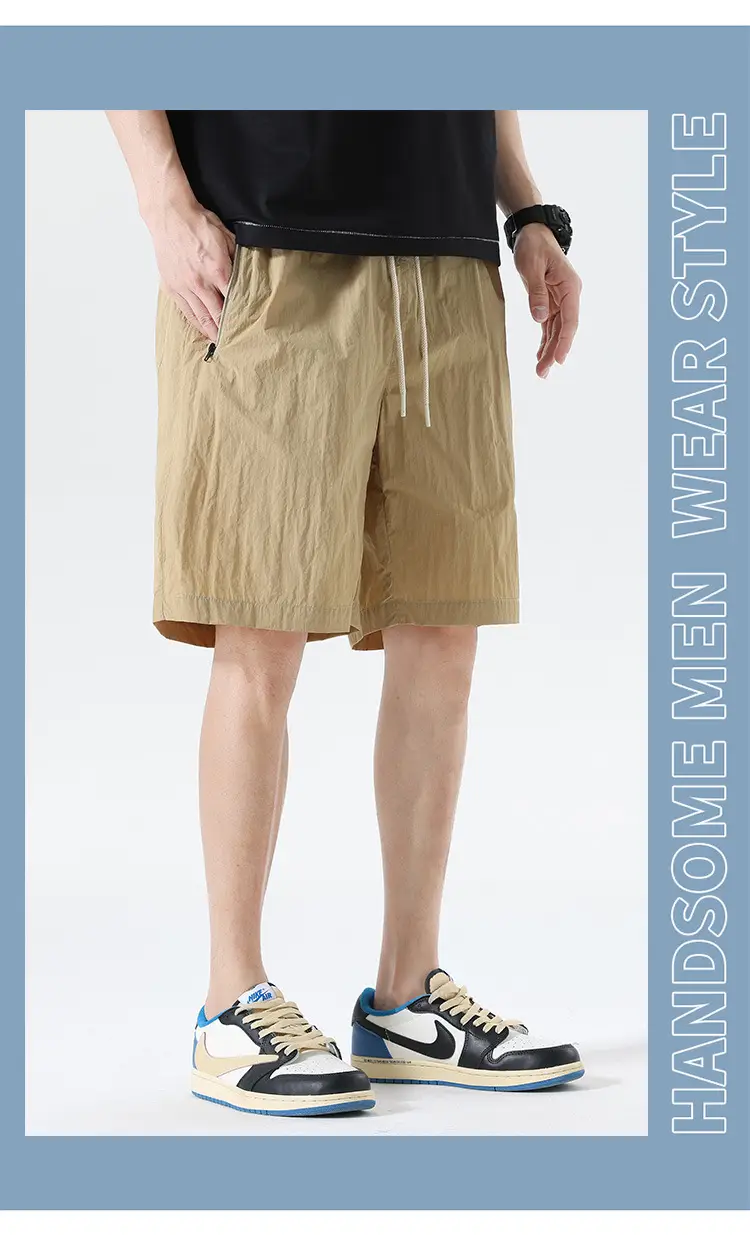 Japanese Style All-Pants Men Loose Summer Large Pocket Drawstring — feature 16