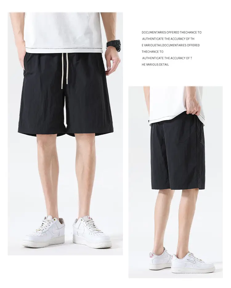 Japanese Style All-Pants Men Loose Summer Large Pocket Drawstring — feature 21
