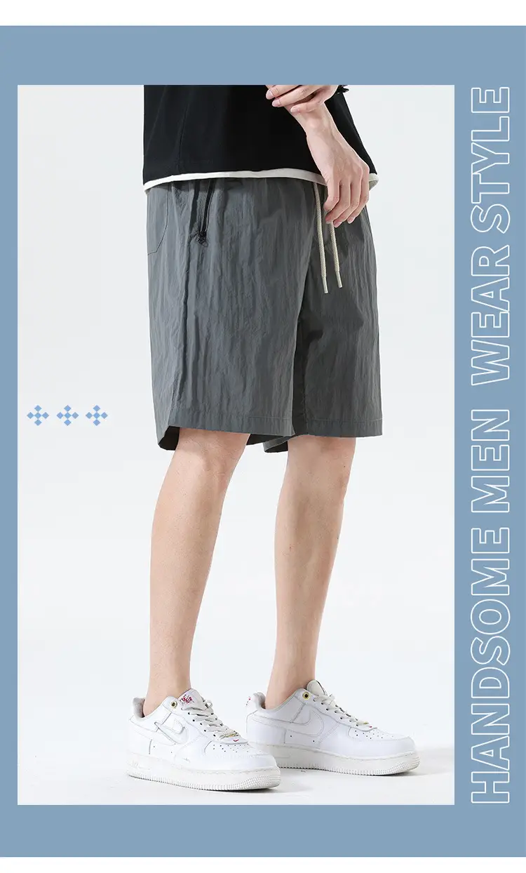 Japanese Style All-Pants Men Loose Summer Large Pocket Drawstring — feature 24