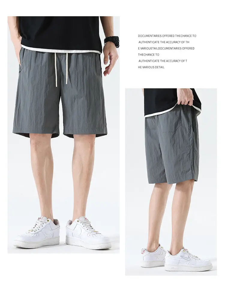 Japanese Style All-Pants Men Loose Summer Large Pocket Drawstring — feature 25
