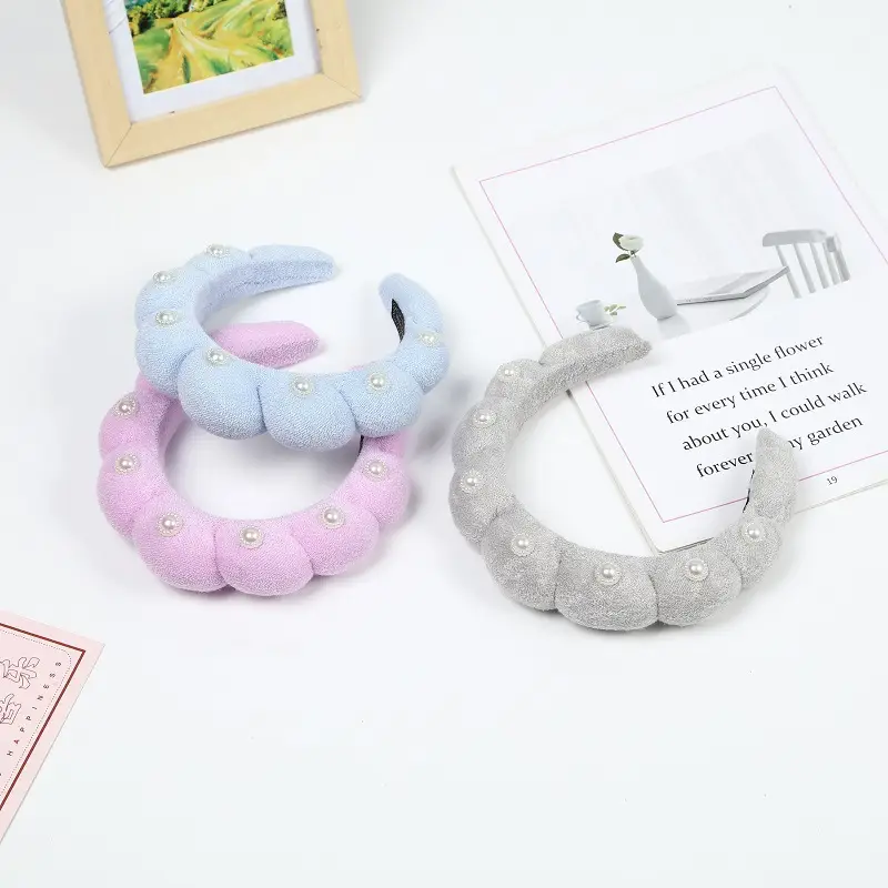 White Pearl Twist Hairband for Women - Image 51