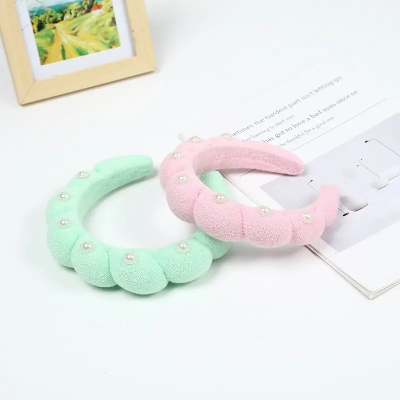 White Pearl Twist Hairband for Women - Image 52