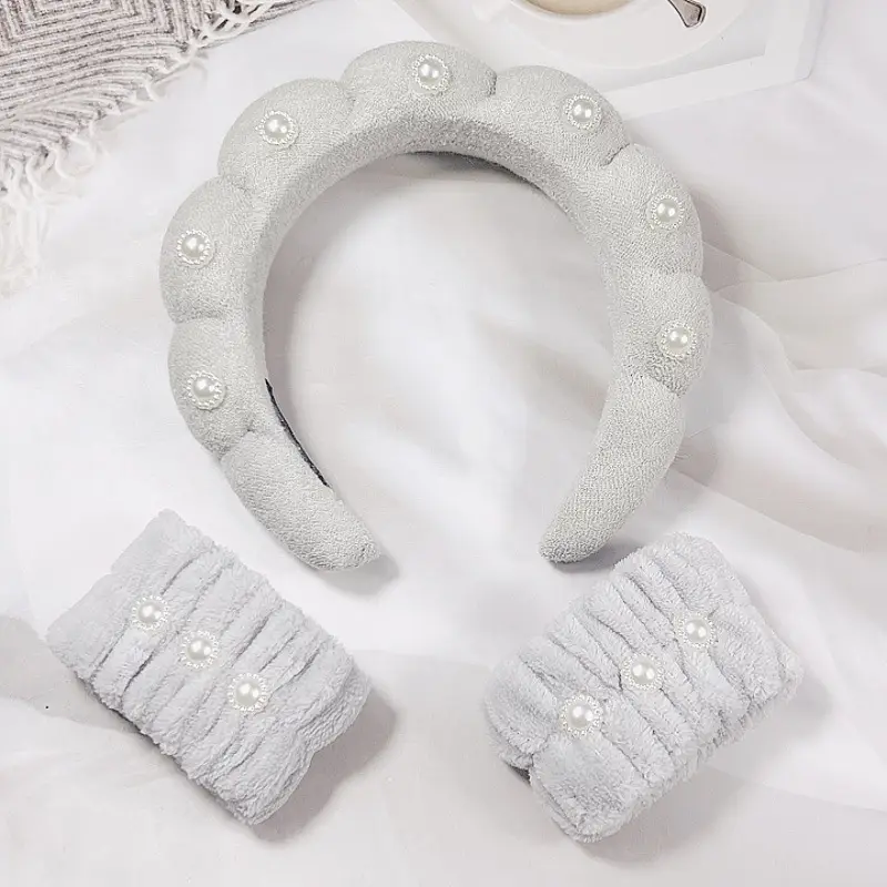 White Pearl Twist Hairband for Women — feature 12