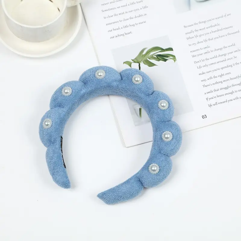 White Pearl Twist Hairband for Women — feature 21