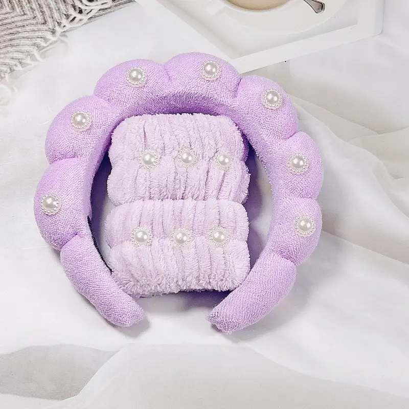 White Pearl Twist Hairband for Women - Image 15