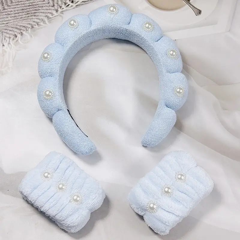 White Pearl Twist Hairband for Women - Image 22