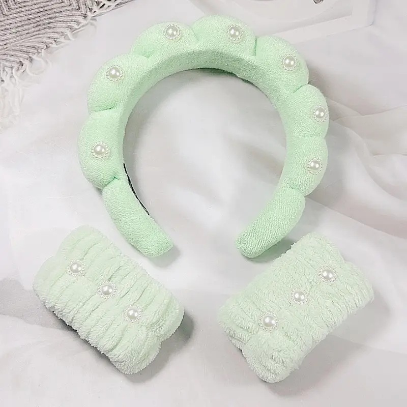 White Pearl Twist Hairband for Women - Image 24
