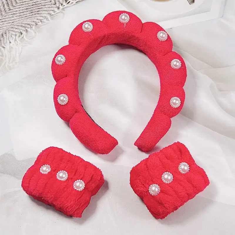 White Pearl Twist Hairband for Women - Image 25
