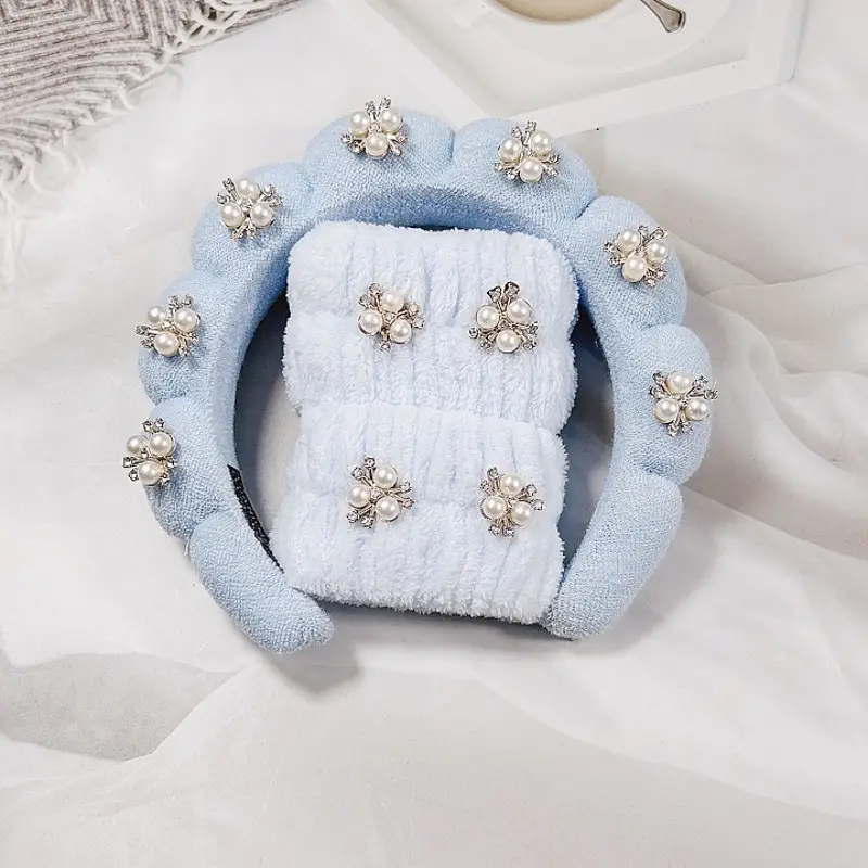 White Pearl Twist Hairband for Women - Image 38