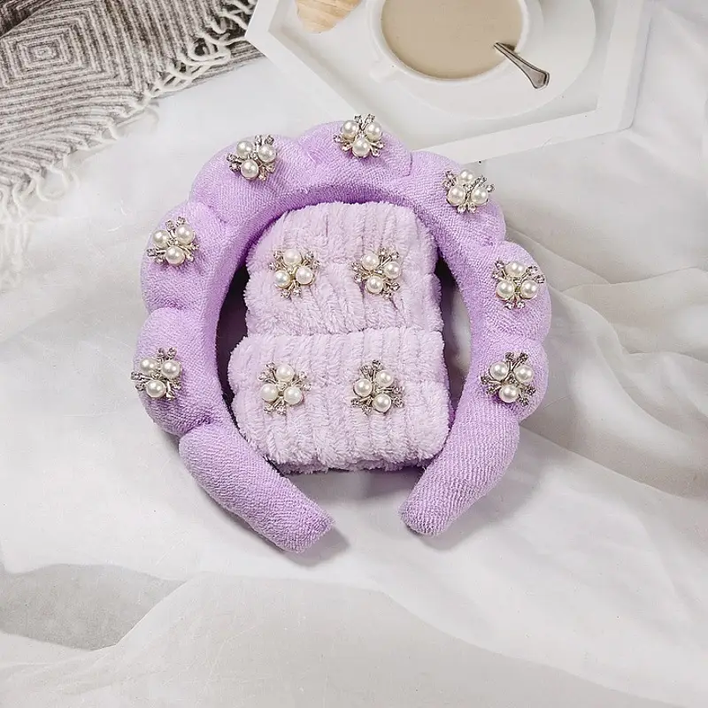 White Pearl Twist Hairband for Women - Image 39