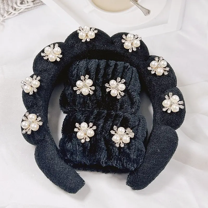 White Pearl Twist Hairband for Women - Image 41