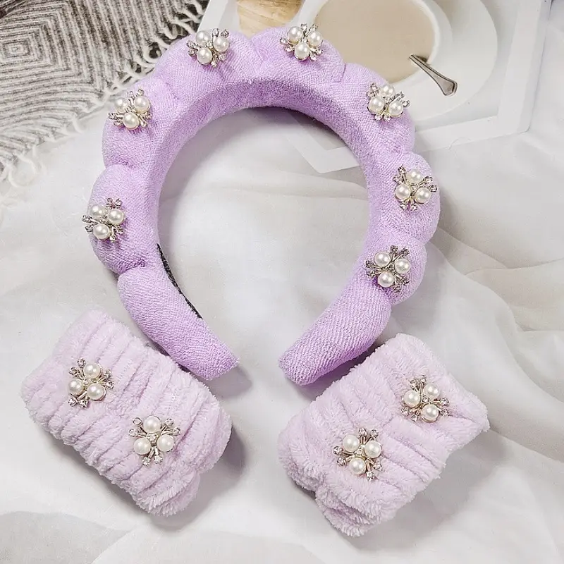 White Pearl Twist Hairband for Women - Image 46