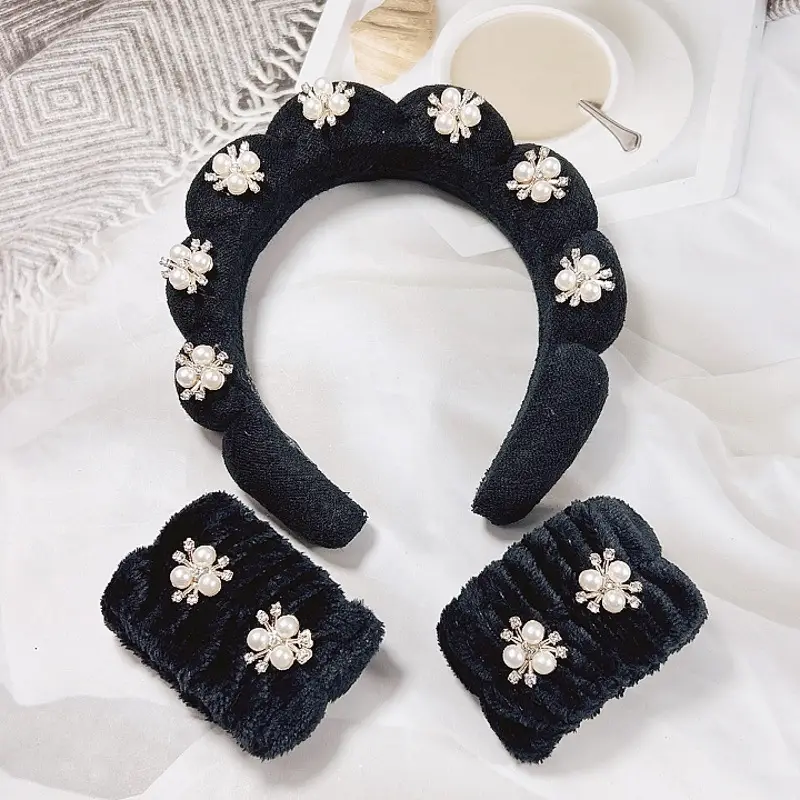 White Pearl Twist Hairband for Women - Image 48