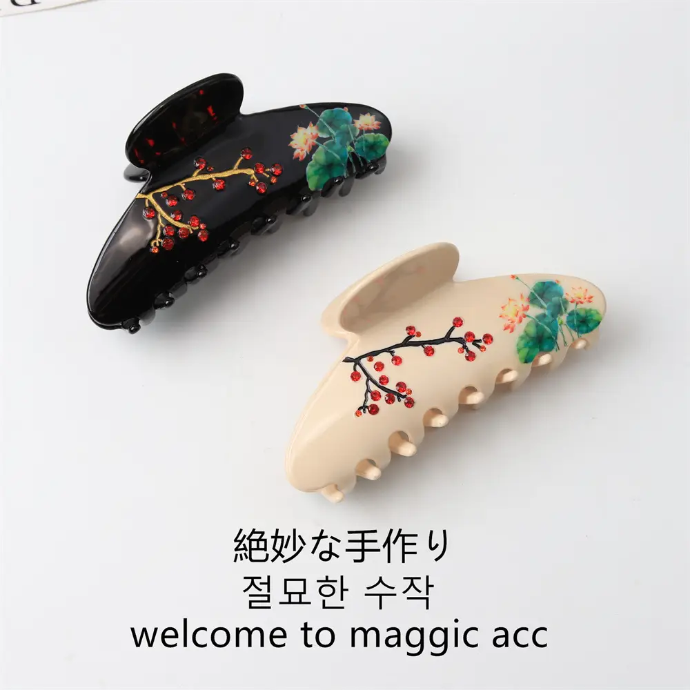 New Style Chinese Ink Painting Hair Clip for Women - Image 6