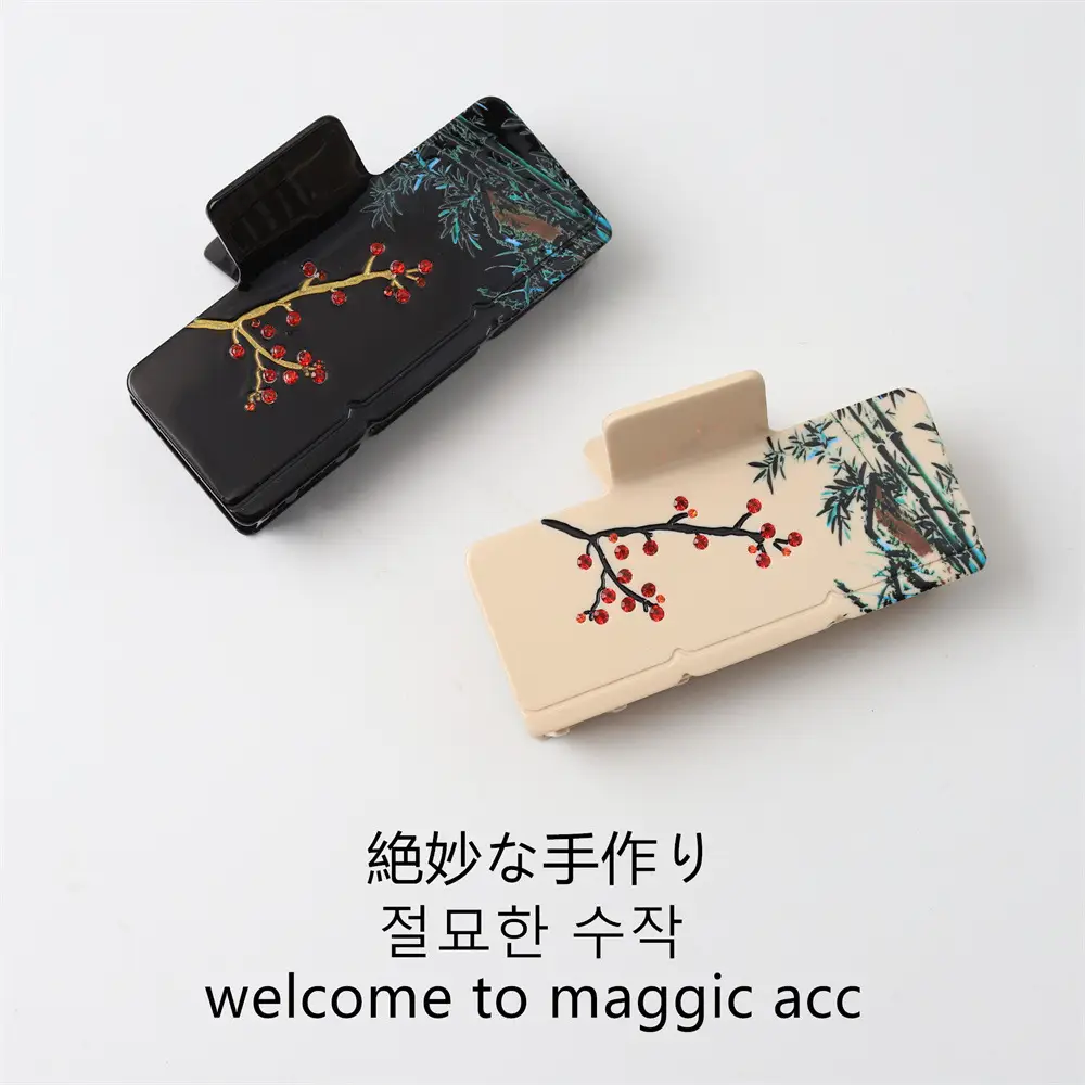 New Style Chinese Ink Painting Hair Clip for Women - Image 7