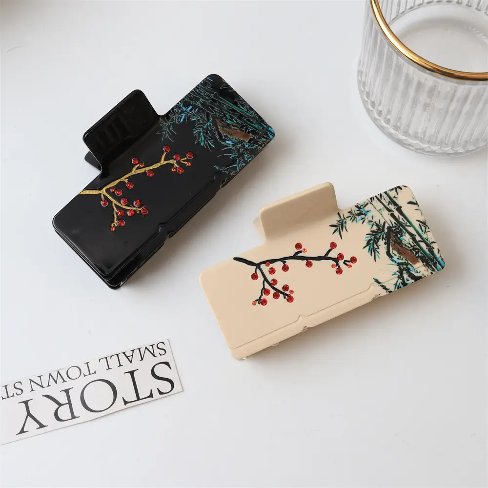 New Style Chinese Ink Painting Hair Clip for Women — feature 20